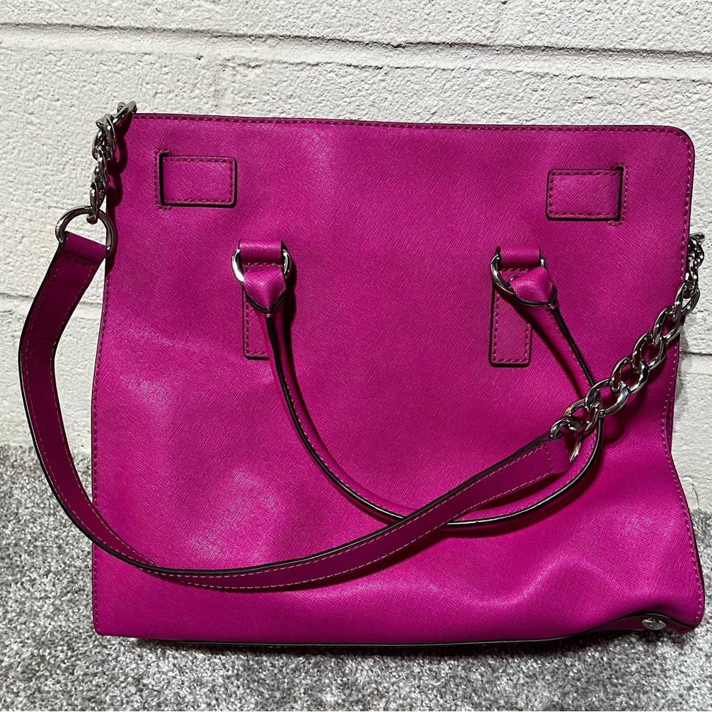 Fuchsia Michael Kors Handbag With Matching Wallet… - image 6